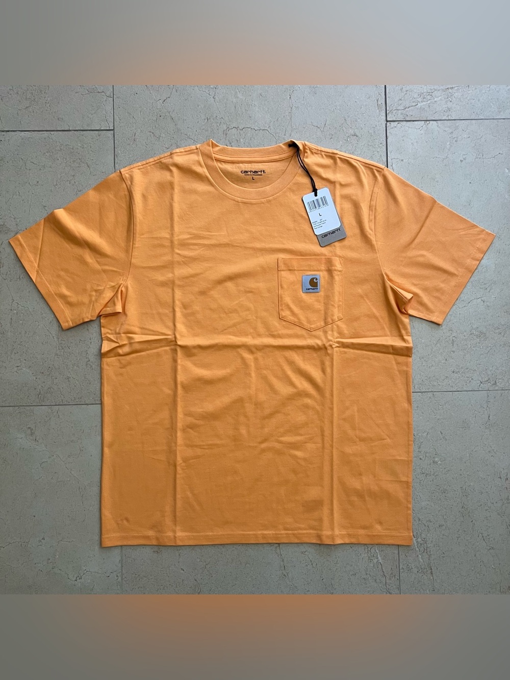 Carhartt WIP S/S Pocket T-Shirt Pale Orange Size L